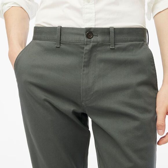 J. Crew Flex Straight Chino Tarnished Metal Men's Casual Office Pants SZ 34x32 - Picture 2 of 16